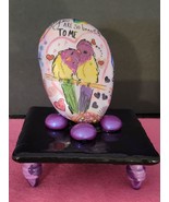 Effervescent stone transfer construct sculpture. - $75.00