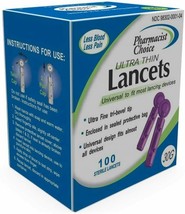 Pharmacist Choice Twist Top Ultra Thin 30G Lancets 100 CT. - 12 Pack - $35.81