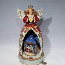 Jim Shore Child of Mary Angel Figurine Music Box Rotates Lighted 3 Views 4012675 - £70.48 GBP