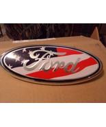 NEW 9&quot; BY 3 1/2&quot; 2004/2014 FORD F150 R-W-B FLAG TAILGATE EMBLEM - £59.21 GBP