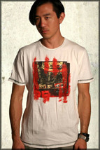 Krush Scream 70s Punk Rock Music Club Destroy Red Paint Men T-Shirt White NEW S - £13.33 GBP