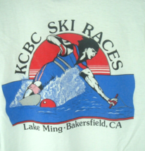 Vtg KCBC Ski Races T-Shirt Screen Stars Lake Ming Bakersfield Ca M Water sports - £55.49 GBP