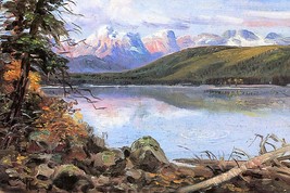 Lake McDonald by Charles Marion Russell Western Giclee Art Print + Ships Free - £30.90 GBP+