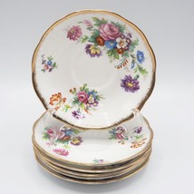 Conjunto De 6 Roslyn Minué Fina Porcelana China Inglaterra Pan Y Mantequ... - $116.96