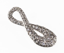 AGATHA Paris Argent Sterling Et Pavé Cz Infini Pendentif Sans Chaîne - $2,197.35 MXN