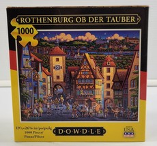 *I) Rothenburg ob der Tauber 1000 Piece Jigsaw Puzzle Dowdle Folk Art 19... - £9.33 GBP