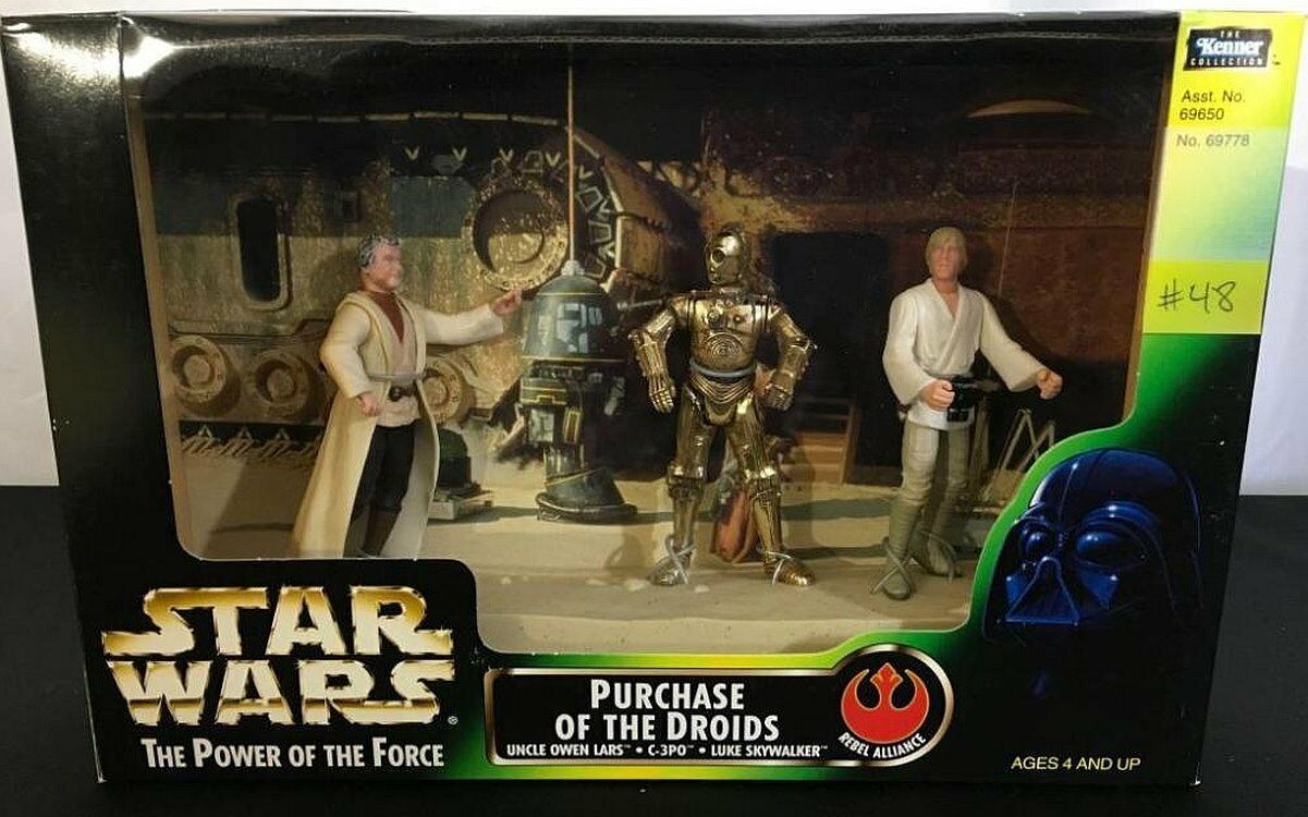 1997 Star Wars The Power of the Force Purchase Of The Droids 3 Piece Set MIB - $14.84