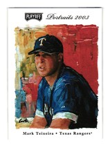 2003 Playoff Portraits #49 Mark Teixeira Texas Rangers - £3.98 GBP