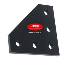 ANET A8 to AM8 Black 90 Degree Joining Plate (5 Holes) For  Cnc or 3d Pr... - £6.05 GBP