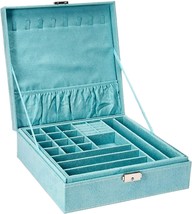 Kloud City Two-Layer Jewelry Box Organizer Display Storage Case (Blue). - £31.91 GBP