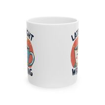 Latte Night Writing Mug Cute Coffee Cup Funny Writer Gift Book Lover Aut... - $14.99