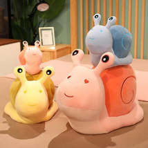 20-30cm Cartoon Snails Plush Toys Lovely Animal Pillow Stuffed Soft Kawaii Snail - £3.72 GBP+