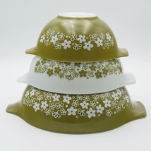 Vintage Corning Pyrex Spring Blossom Cinderella Nesting Mixing Bowls 442... - £98.12 GBP