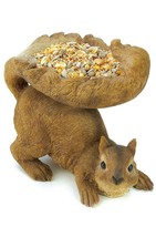 Outdoor Birdfeeder Polyresin Brown Squirrel Decoration (a) M26 - £104.49 GBP