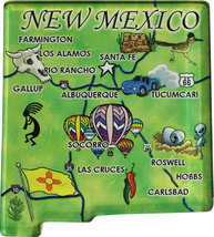 New Mexico Acrylic State Map Magnet - £5.17 GBP