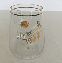 Vintage Slovakian Pivovary 1970 commemorative Czech bohemian glass beer mug - £33.98 GBP