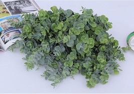 7 Branches Dusty Green Eucalyptus Artificial Eucalyptus Leaves Vintage Dusty Gre - $6.82