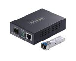 StarTech.com Gigabit Singlemode (SM) LC Fiber Media Converter, 10/100/10... - $151.58