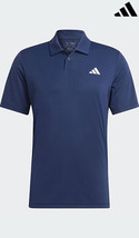 adidas Club Tennis Polo Men&#39;s Tennis T-Shirt Sports Tee Navy Asian Fit HS3279 - £41.65 GBP
