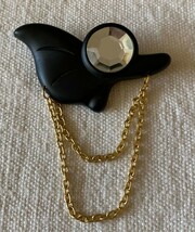 VTG, brooch, brooch, vintage, acrylic, mirror, metal, acrylic, mirror, m... - $263.84 MXN