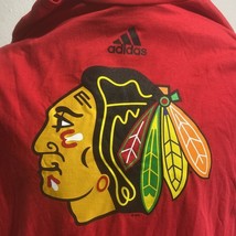 Large Chicago Blackhawks Adidas Men The Go To T-Shirt Red Hockey NHL New - £11.89 GBP