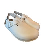 Birkenstock New w/o Box Boston Super Grip White Natural Leather Reg Size 35 - £108.85 GBP