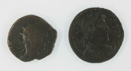 Ancient Roman Empire 2-Coin Set Emperor Claudius II Gothicus &amp; Emperor Valens - £39.34 GBP