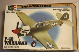 P-40 Warhawk model plane opened box not sure of contents see pictures Re... - $8.99