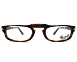 Persol Eyeglasses Frames 2886-V 1134 Brown Tortoise Blue Collapsible 51-... - $128.69
