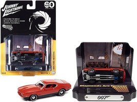 1971 Ford Mustang Mach 1 Red with Collectible Tin Display &quot;007&quot; (James B... - £34.50 GBP