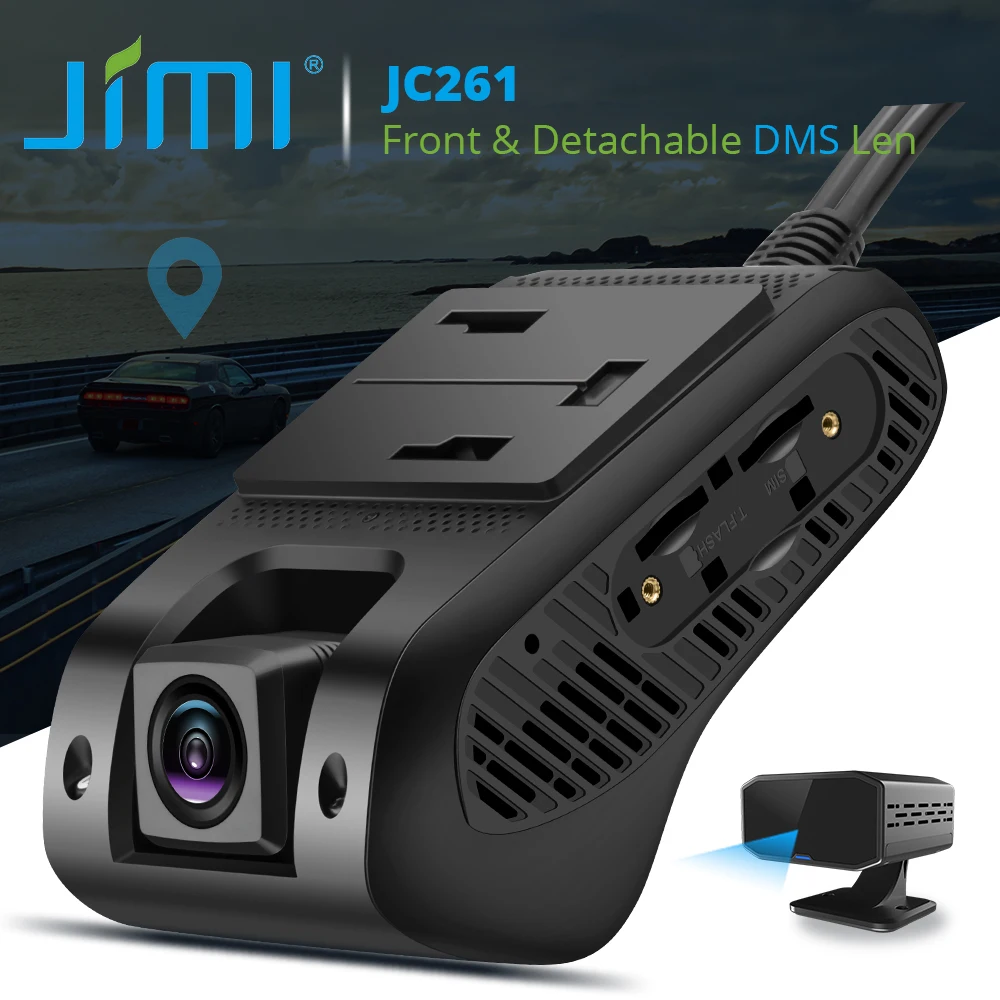 Jimi  JC261D 4G DMS Car Dvr Camera HD With Driver Behaviour Monitoring Live - £274.45 GBP+