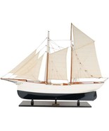 Ship Model Watercraft Traditional Antique Wander Bird Boats Sailing Painted - £812.33 GBP