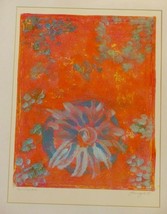 Lauren Bowman Painting &quot;Lauringale&quot; Mixed Media Abstract Red Blue Orange Coa - £13.46 GBP