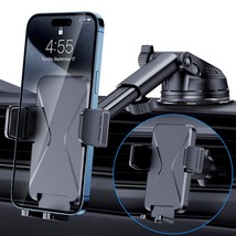 Cell Phone Car Mount [Upgraded - Super Suction Power] Car Holder For Phone 3-In- - £19.60 GBP