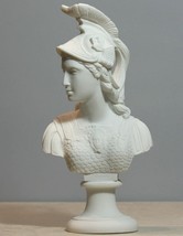 Athene Goddess of Wisdom Athena Minerva Bust Cast Marble Statue Sculpture 9.84in - £38.74 GBP