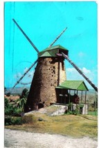Barbados West Indies Caribbean Island Postcard Old Mill - £1.70 GBP