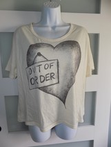 Cleo Out of Order Broken Heart Graphic Shirt Size M Women&#39;s - $9.20