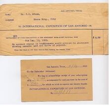1925 International Exposition of San Antonio Texas  Ephemera - $21.81