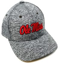 Storm Ole Miss Rebels Logo Grey Curved Bill Adjustable Snapback Hat - $22.49