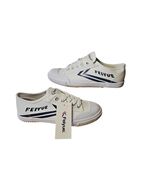 Feiyue Fe Lo 1920 Unisex Ivory Canvas Navy Sneakers Size 7 Women 5 Men U... - $27.46 CAD