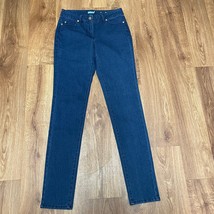 J. McLaughlin Medium Wash Solid Blue Skinny Jeans Womens Size 00 Denim XS - $44.55