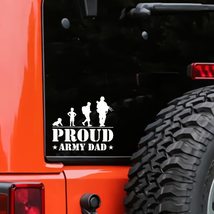 Proud Army Mom &amp; Dad Vinyl Decal Sticker | Custom Truck Window Bumper Car Laptop - £5.53 GBP