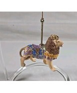 Lenox King Lion Carousel Ornament 1989 Porcelain Christmas - £16.07 GBP