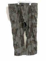 prAna Pants Stretch Zion Pant II Mens 42x28 Green Camo Relaxed Fit Strai... - $57.42