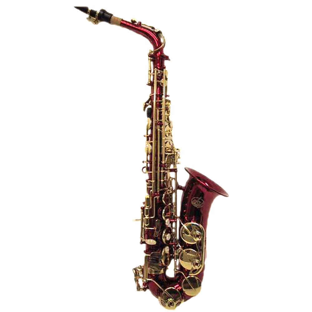 HOLIDAY SALE! Beautiful Red Alto Saxophone w Gold Keys *Great Gift*LIMITED TIME - $279.99