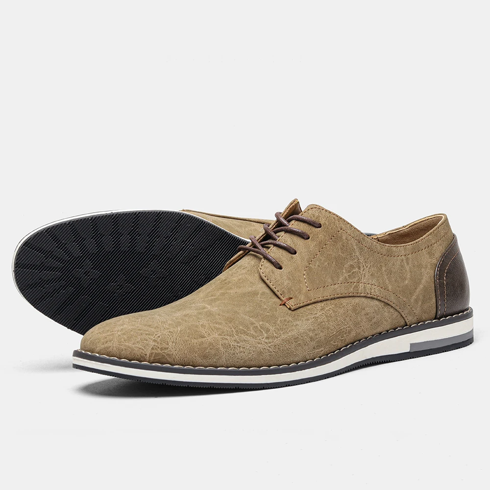 men shoes brand men flats comfortable fashion men loafers men leather sh... - $52.66