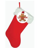 PLUSH 18&quot; STOCKING &amp; CHRISTMAS GINGERBREAD MAN PERSONALIZED PINBACK BUTT... - $439.27 MXN