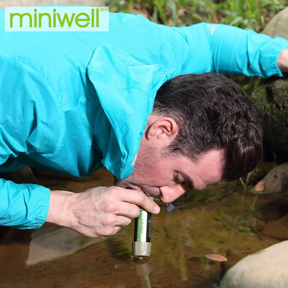 Miniwell Outdoor Portable Survival Water Filter Can Drink Water Directly for - £30.36 GBP