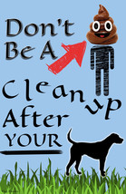 Don&#39;t Be A Poop Head Emoji Clean Up After Dog Garden Flag Emotes Double ... - £10.82 GBP