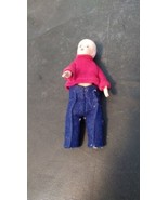Petite Princess Vintage Boy Doll 4” Miniature Painted boy figure neck is... - £7.39 GBP